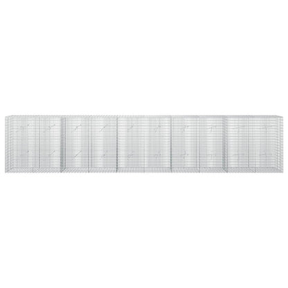 Gabion with 5 mm Wire and 5x2.5 cm Mesh 500x20x100 cm