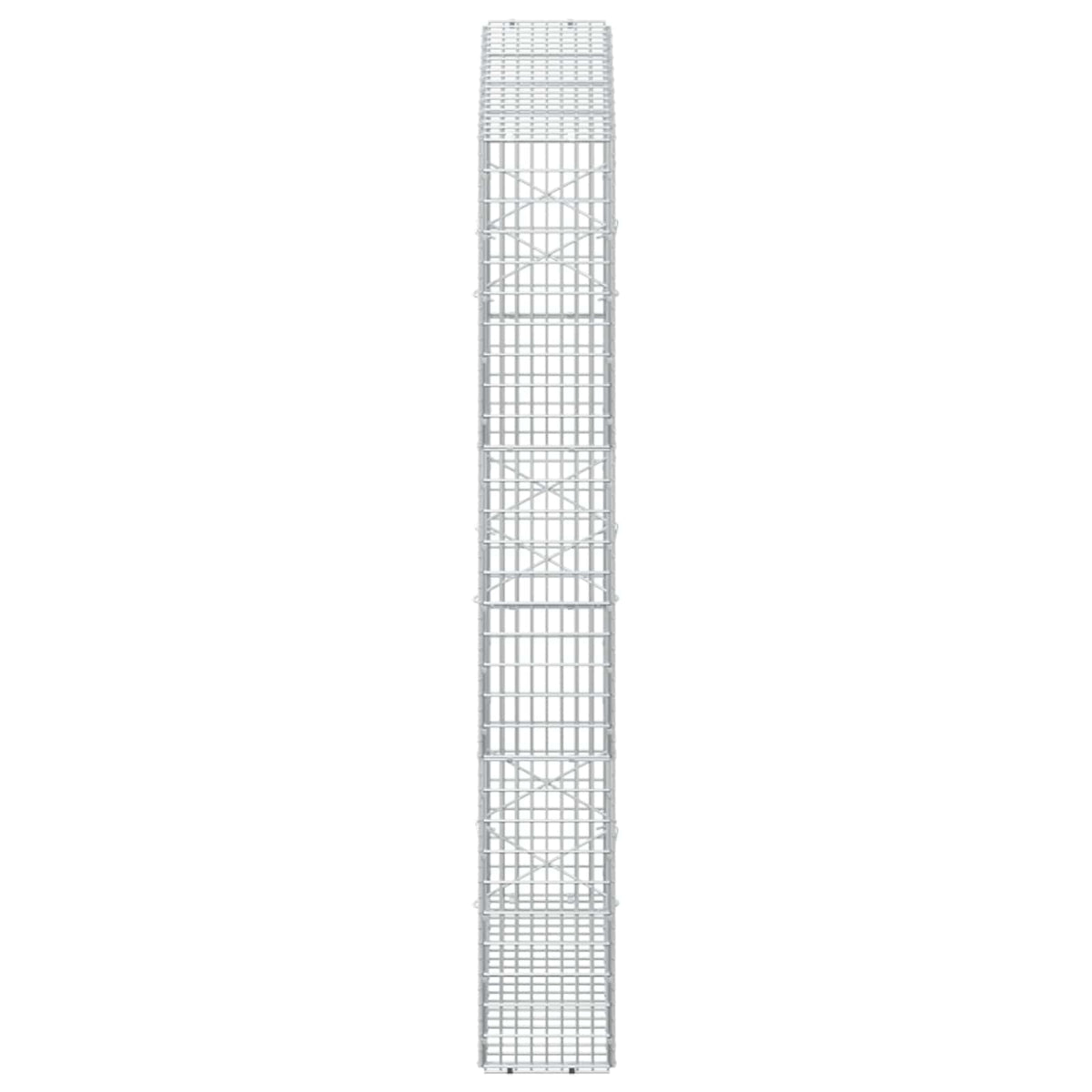 Gabion with 5 mm Wire and 5x2.5 cm Mesh 100x20x150 cm