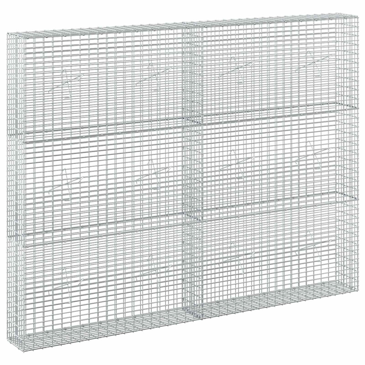 Gabion with 5 mm Wire and 5x2.5 cm Mesh 200x20x150 cm
