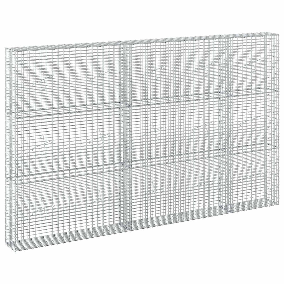 Gabion with 5 mm Wire and 5x2.5 cm Mesh 250x20x150 cm