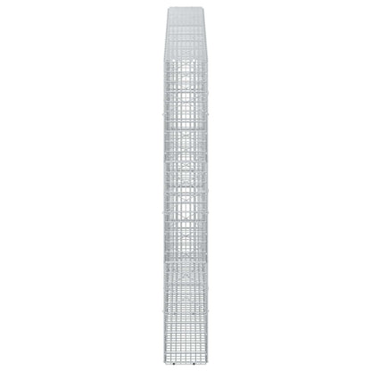 Gabion with 5 mm Wire and 5x2.5 cm Mesh 250x20x150 cm