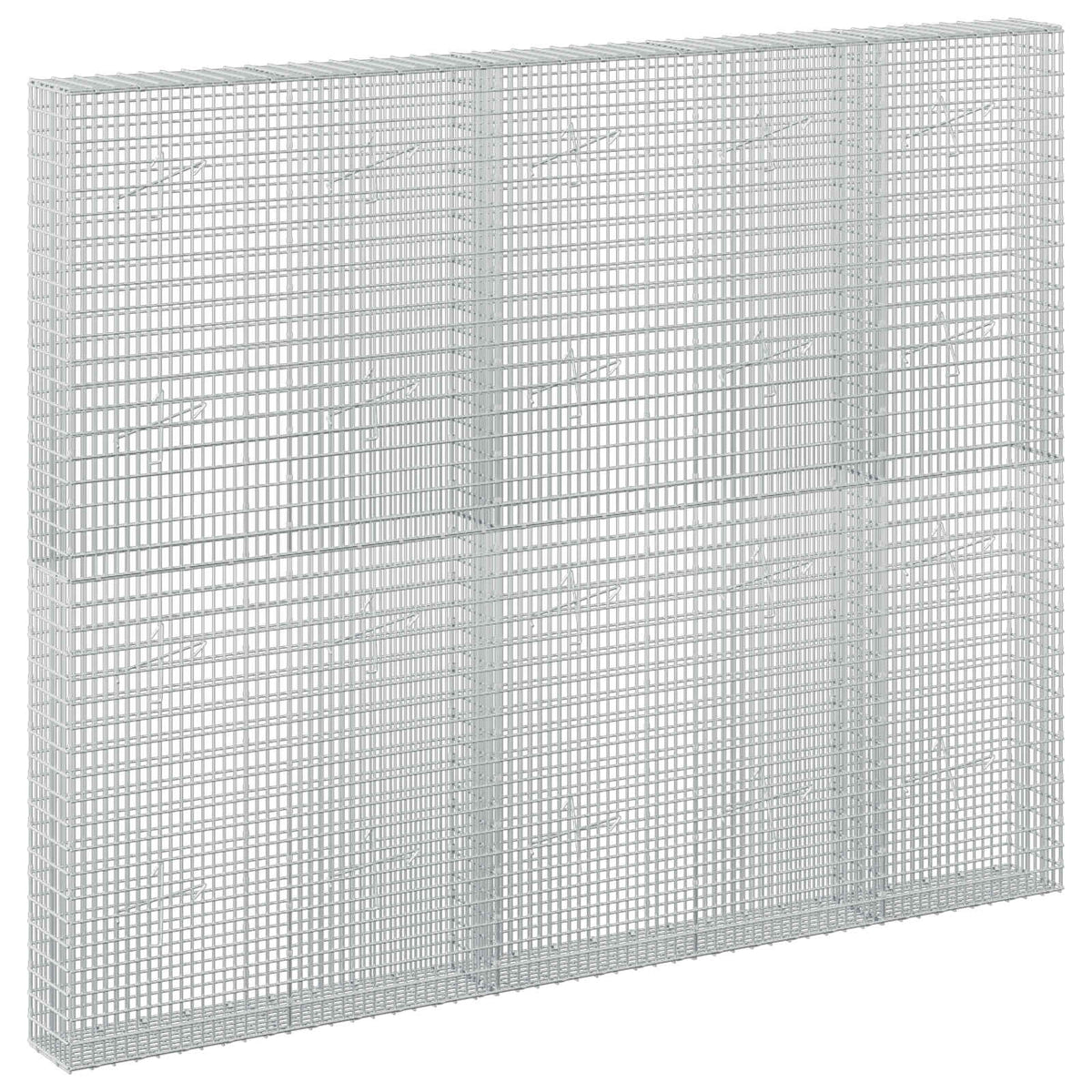 Gabion with 5 mm Wire and 5x2.5 cm Mesh 250x20x200 cm