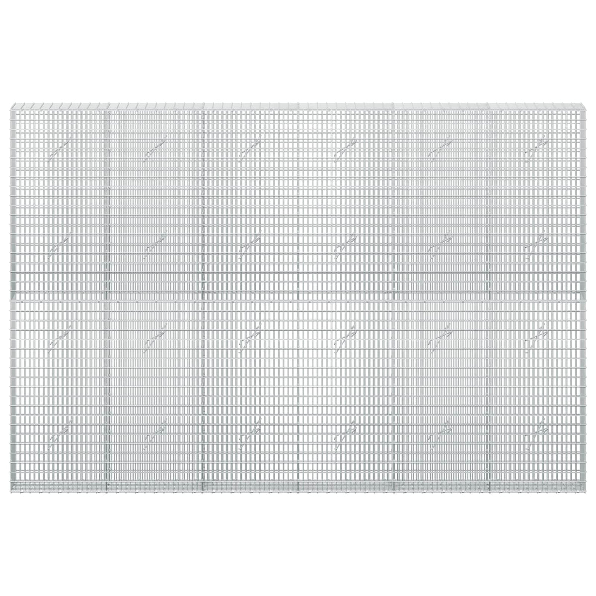 Gabion with 5 mm Wire and 5x2.5 cm Mesh 300x20x200 cm