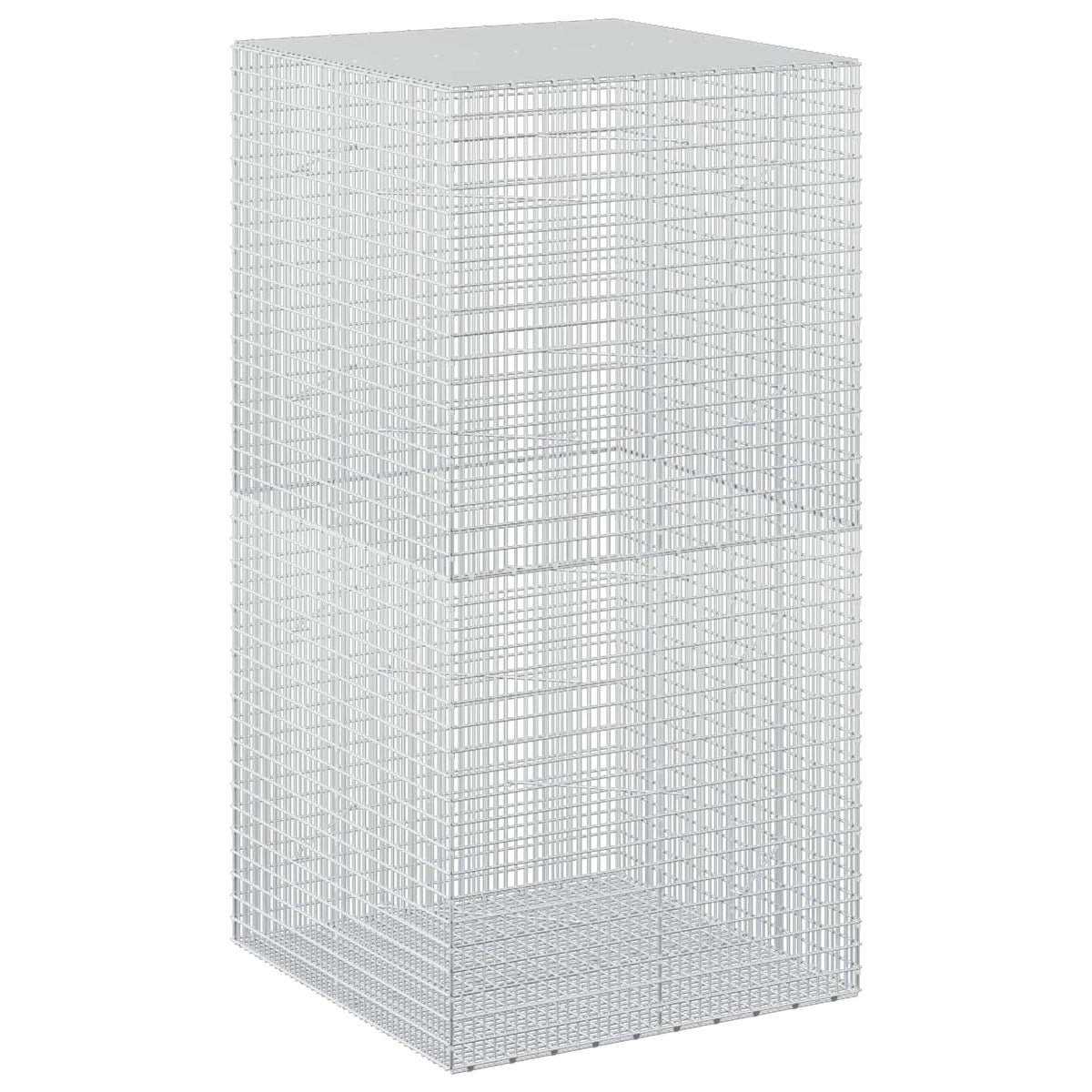Gabion with 5 mm Wire and 5x2.5 cm Mesh 100x100x200 cm