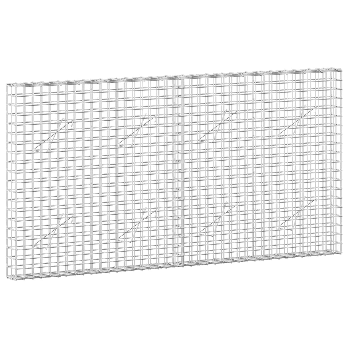 Gabion with 5 mm Wire and 5x5 cm Mesh 200x10x100 cm