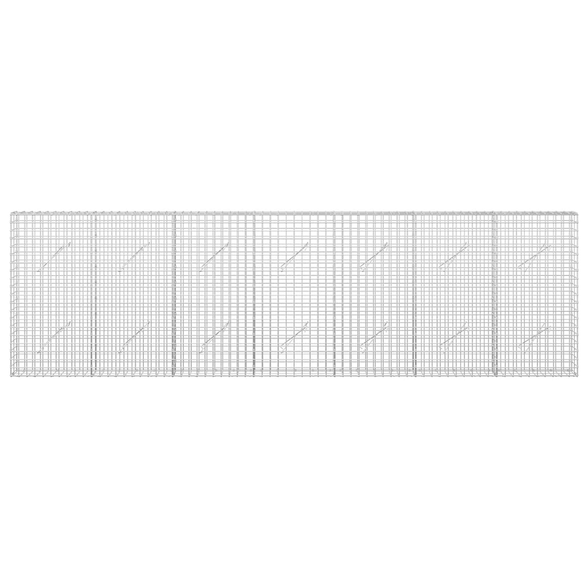 Gabion with 5 mm Wire and 5x5 cm Mesh 350x10x100 cm