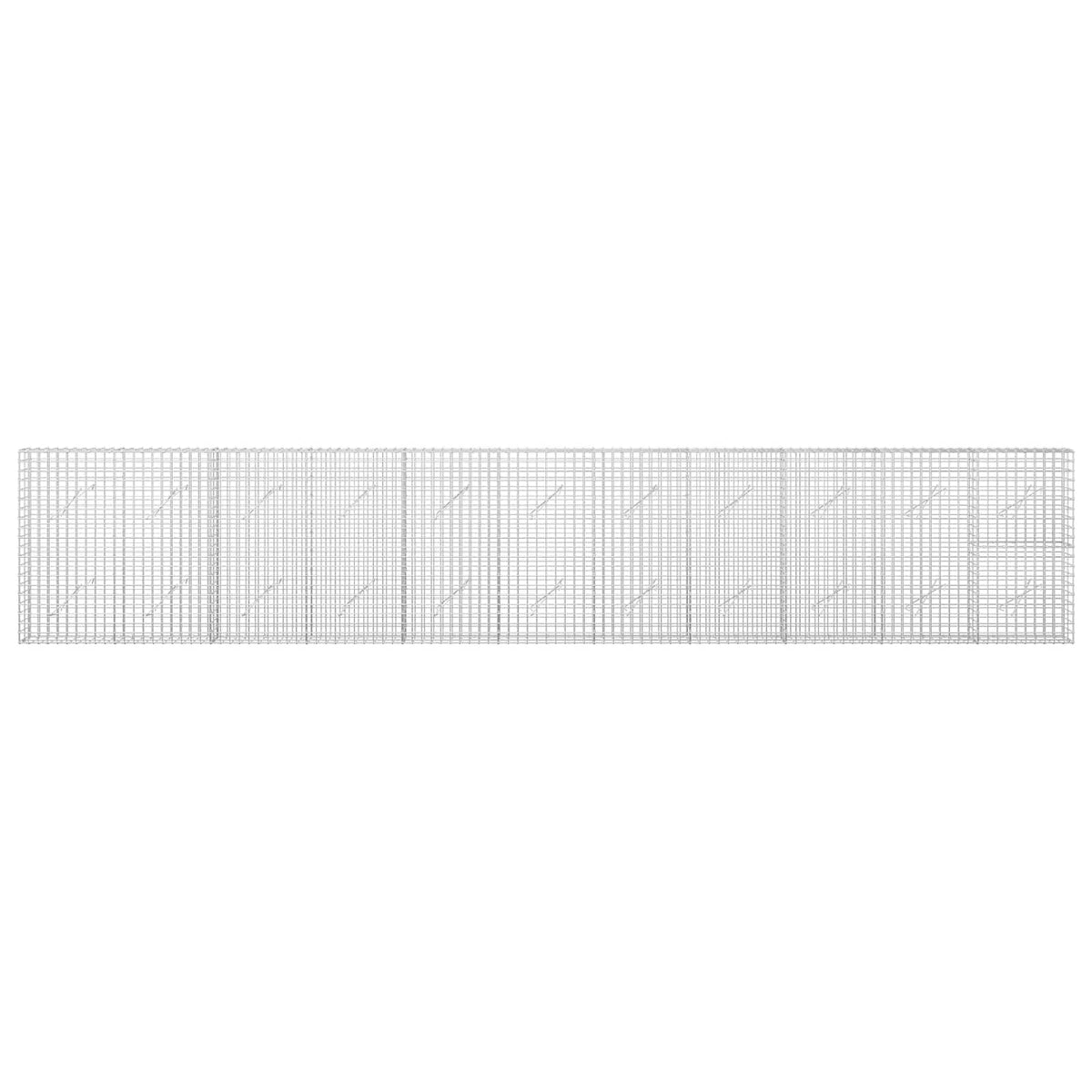 Gabion with 5 mm Wire and 5x5 cm Mesh 550x10x100 cm