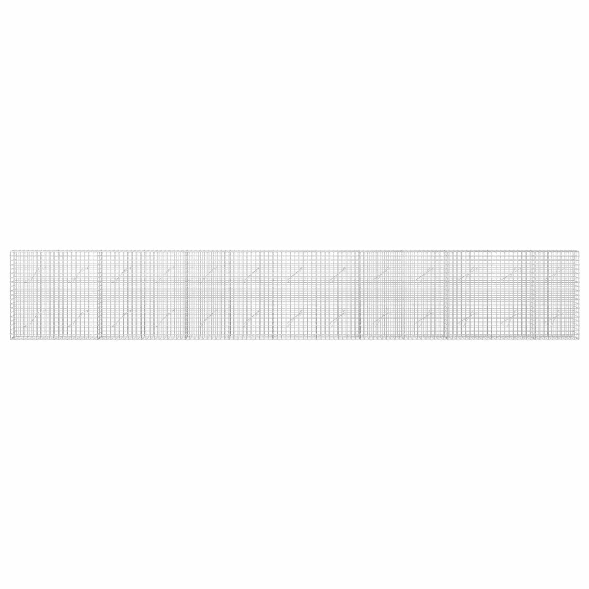 Gabion with 5 mm Wire and 5x5 cm Mesh 650x10x100 cm