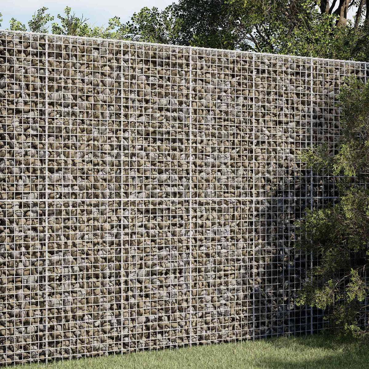 Gabion with 5 mm Wire and 5x5 cm Mesh 50x10x200 cm