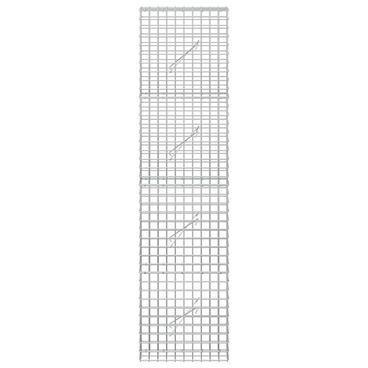 Gabion with 5 mm Wire and 5x5 cm Mesh 50x10x200 cm