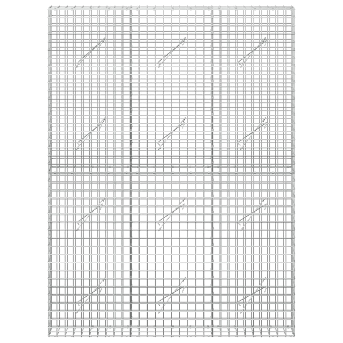 Gabion with 5 mm Wire and 5x5 cm Mesh 150x10x200 cm