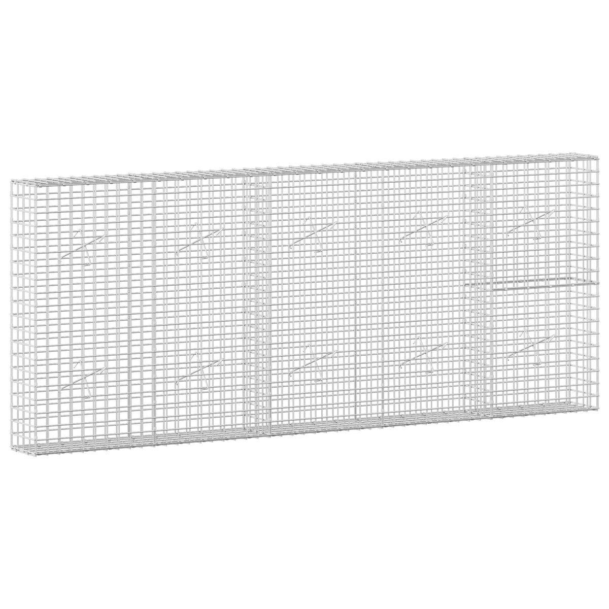 Gabion with 5 mm Wire and 5x5 cm Mesh 250x20x100 cm