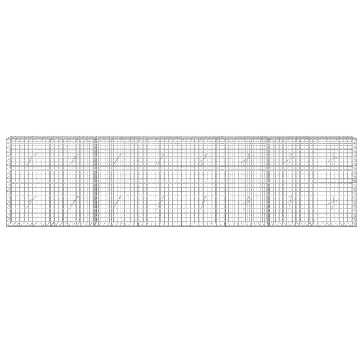 Gabion with 5 mm Wire and 5x5 cm Mesh 400x20x100 cm