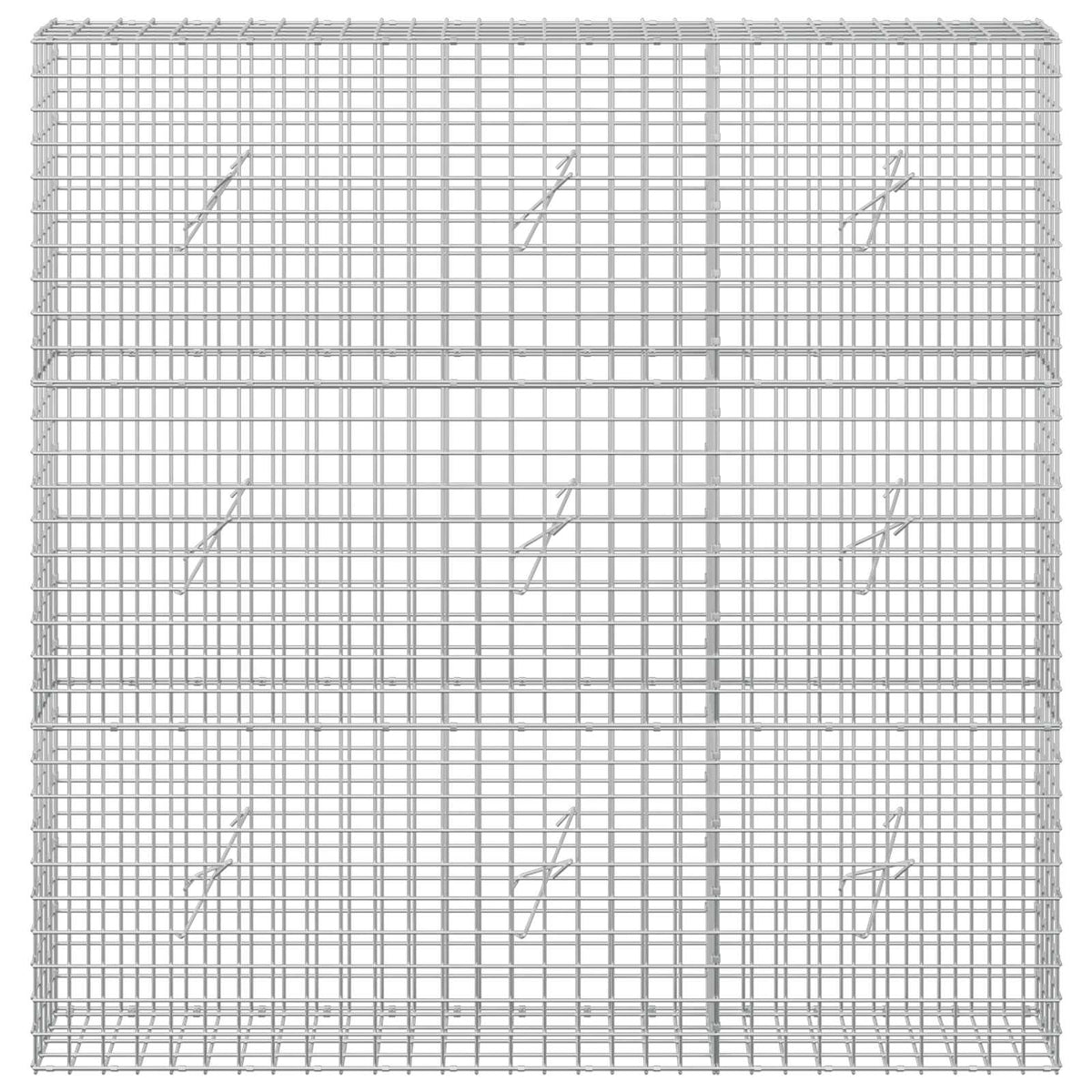 Gabion with 5 mm Wire and 5x5 cm Mesh 150x20x150 cm