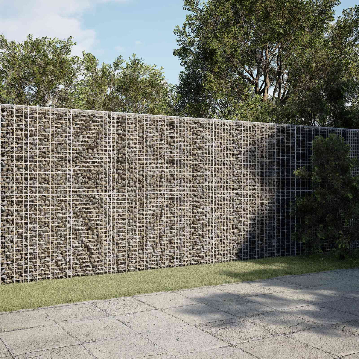 Gabion with 5 mm Wire and 5x5 cm Mesh 400x50x200 cm