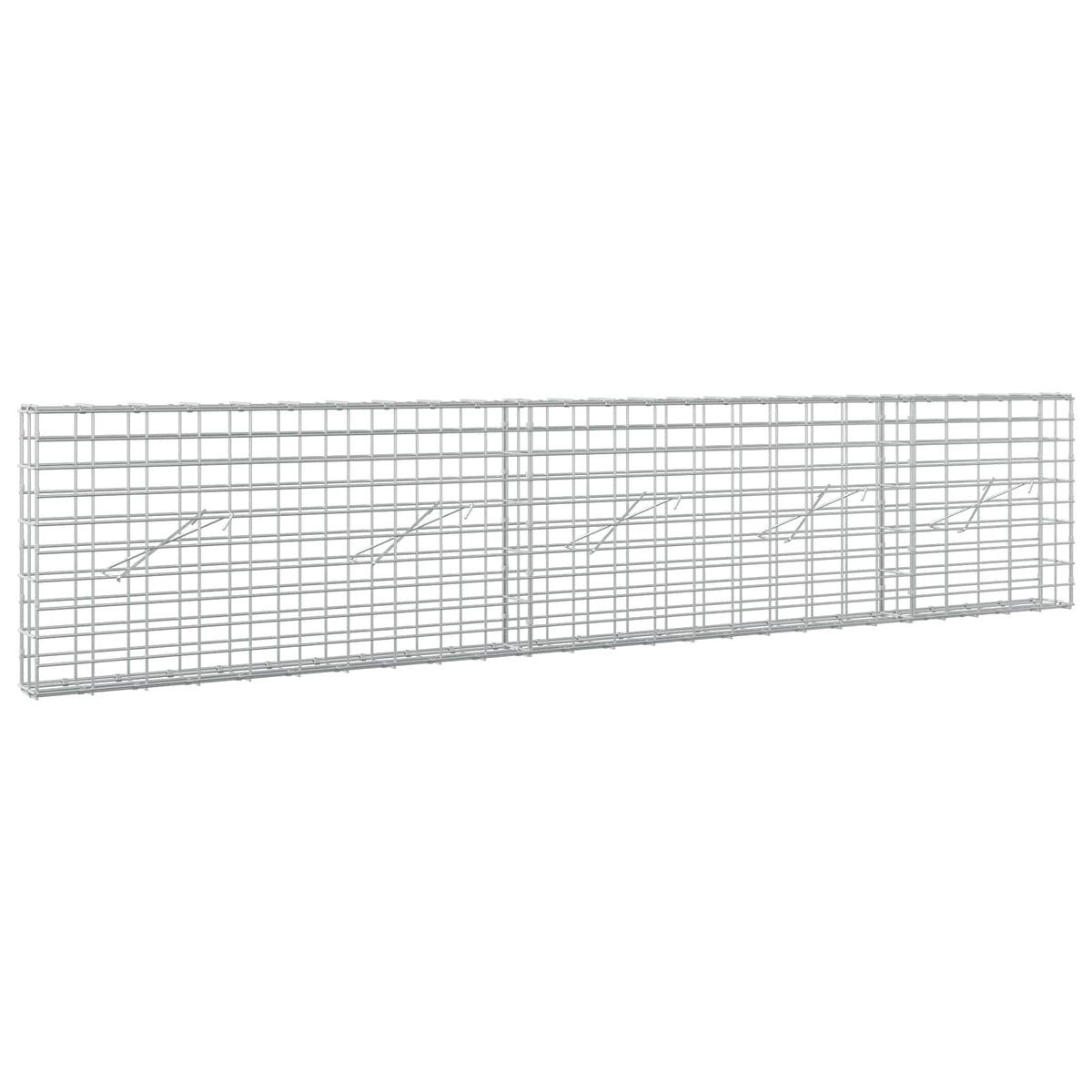 Gabion with 5 mm Wire and 5x10 cm Mesh 250x10x50 cm