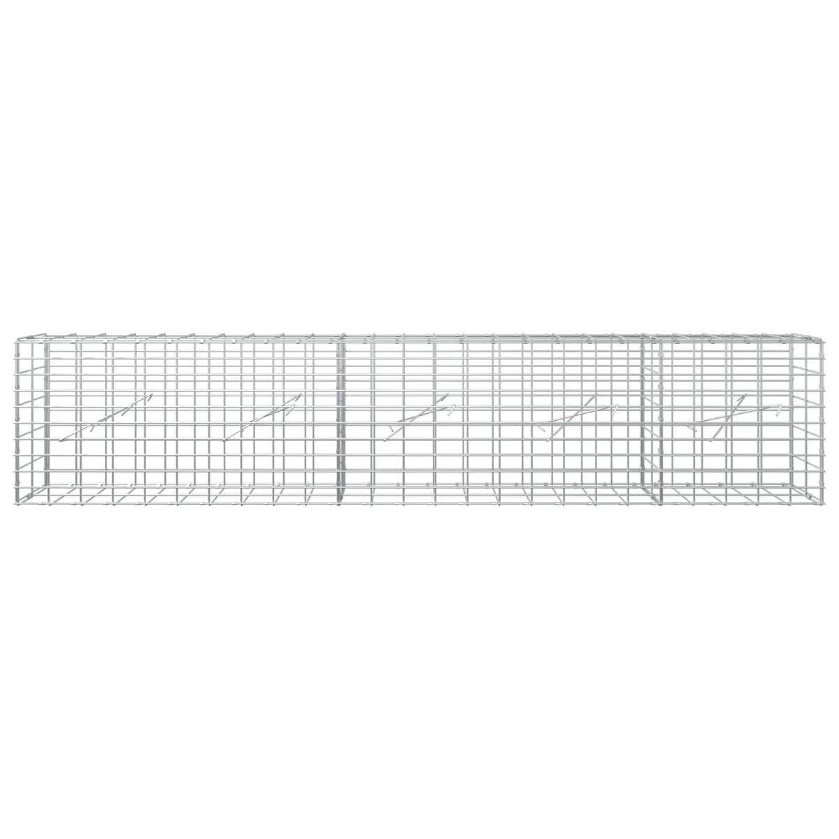 Gabion with 5 mm Wire and 5x10 cm Mesh 250x10x50 cm