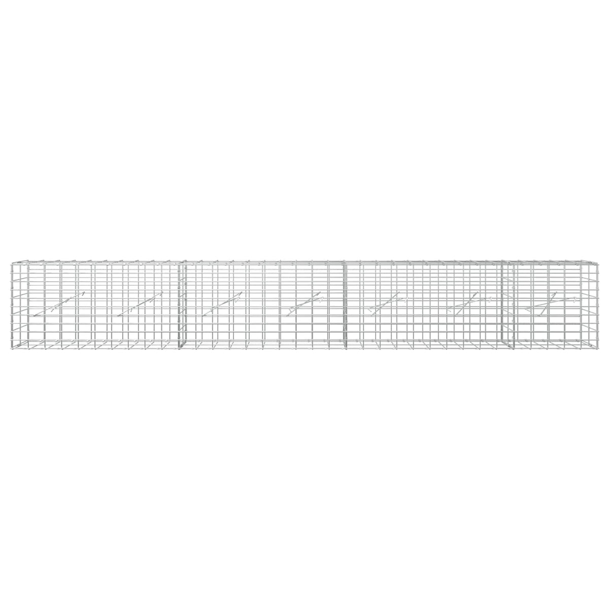 Gabion with 5 mm Wire and 5x10 cm Mesh 350x10x50 cm