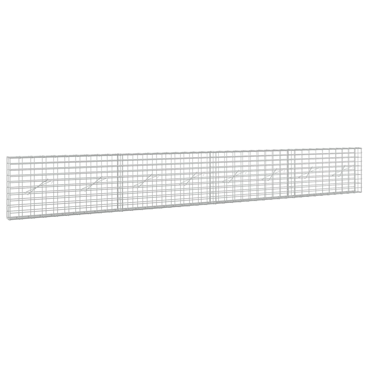 Gabion with 5 mm Wire and 5x10 cm Mesh 400x10x50 cm