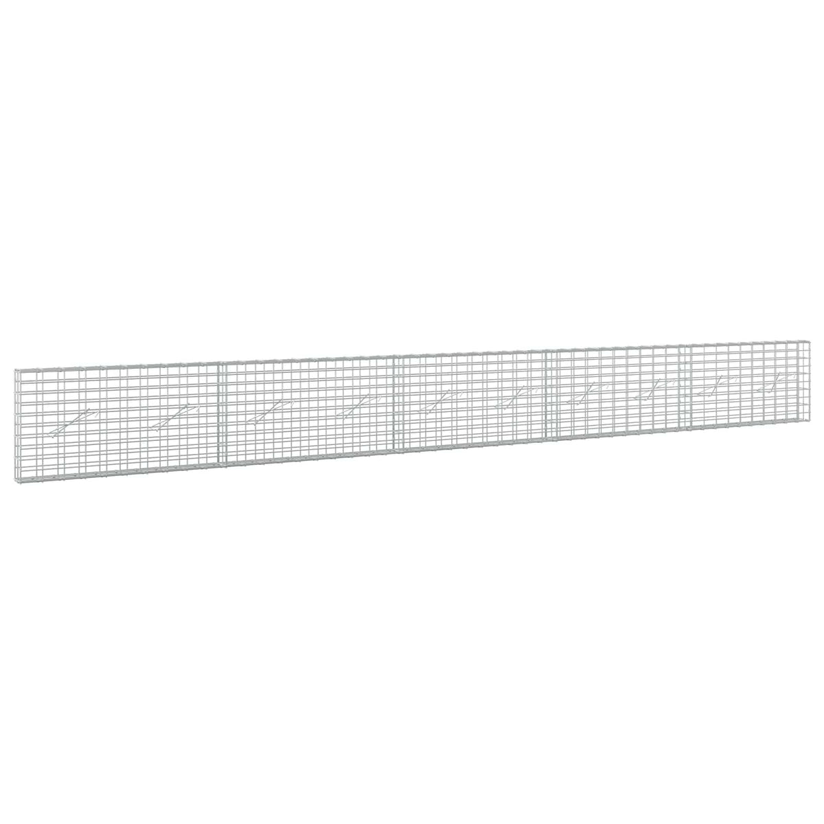 Gabion with 5 mm Wire and 5x10 cm Mesh 500x10x50 cm