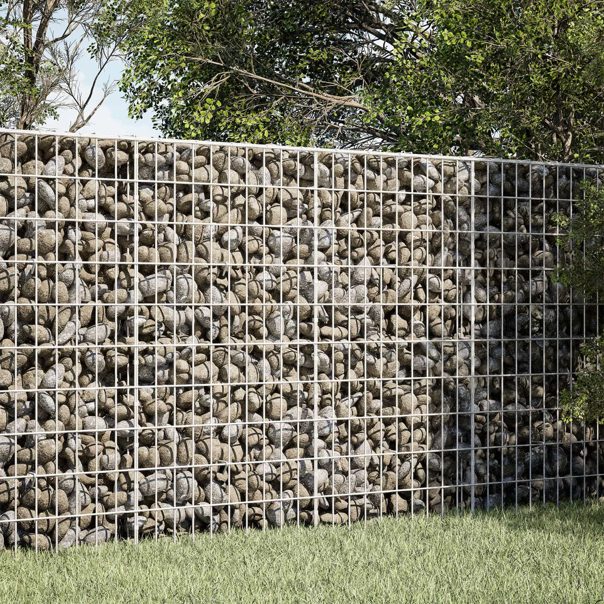 Gabion with 5 mm Wire and 5x10 cm Mesh 100x10x100 cm
