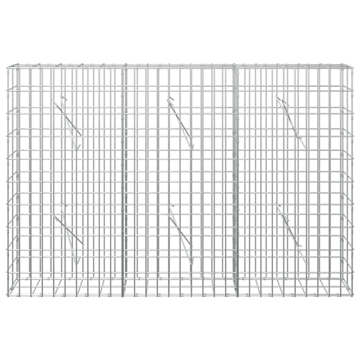 Gabion with 5 mm Wire and 5x10 cm Mesh 150x10x100 cm
