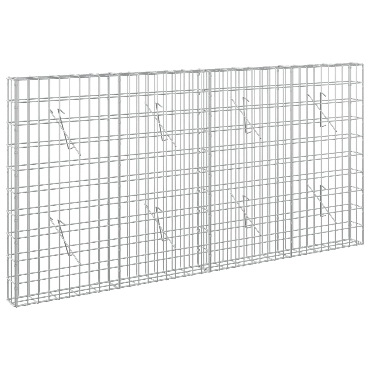Gabion with 5 mm Wire and 5x10 cm Mesh 200x10x100 cm