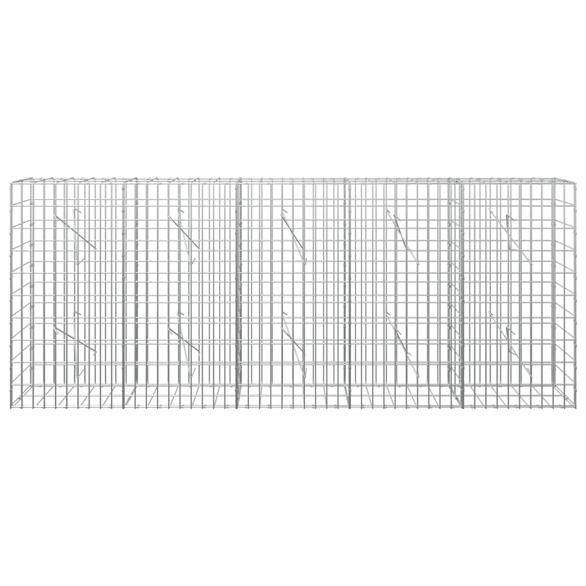 Gabion with 5 mm Wire and 5x10 cm Mesh 250x10x100 cm