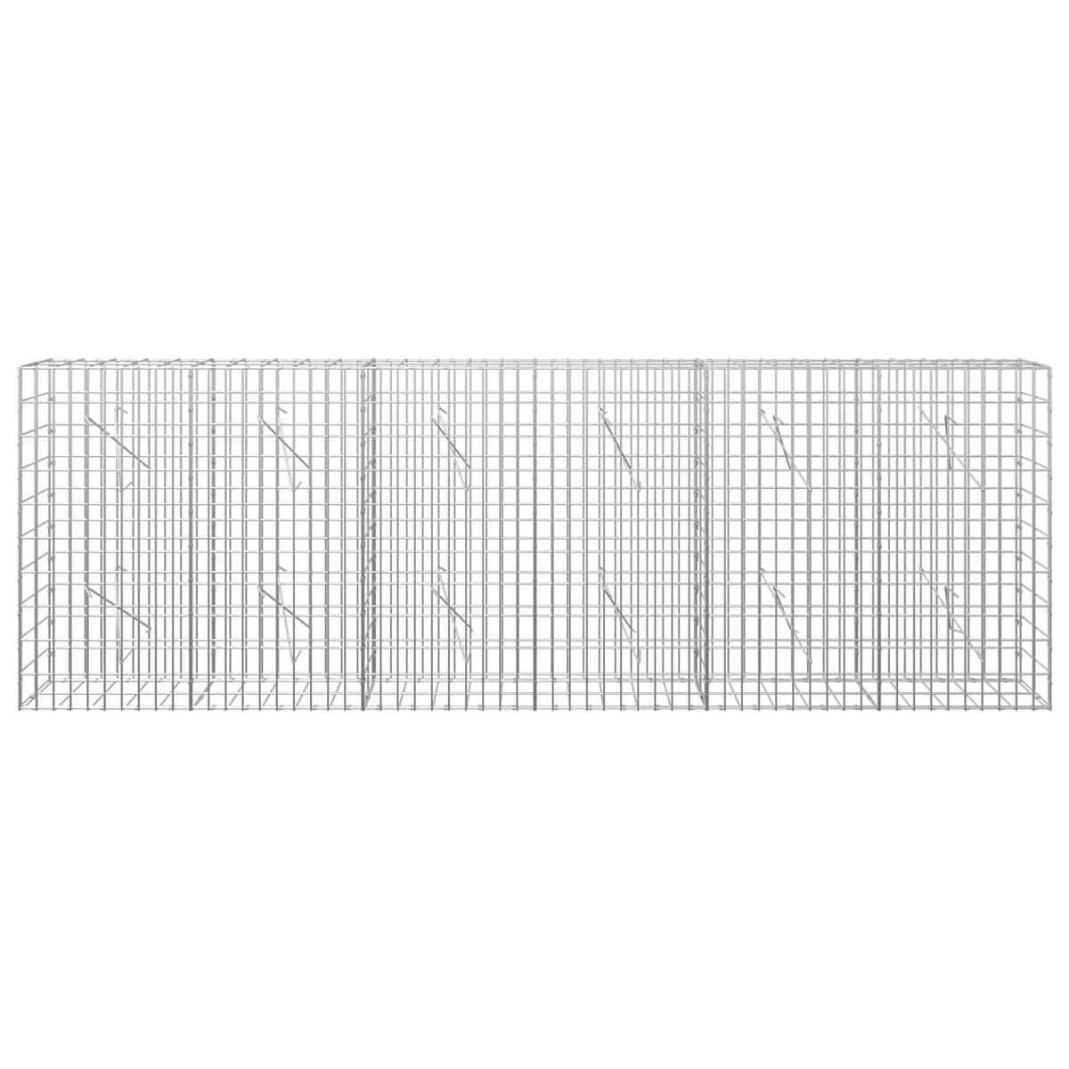 Gabion with 5 mm Wire and 5x10 cm Mesh 300x10x100 cm