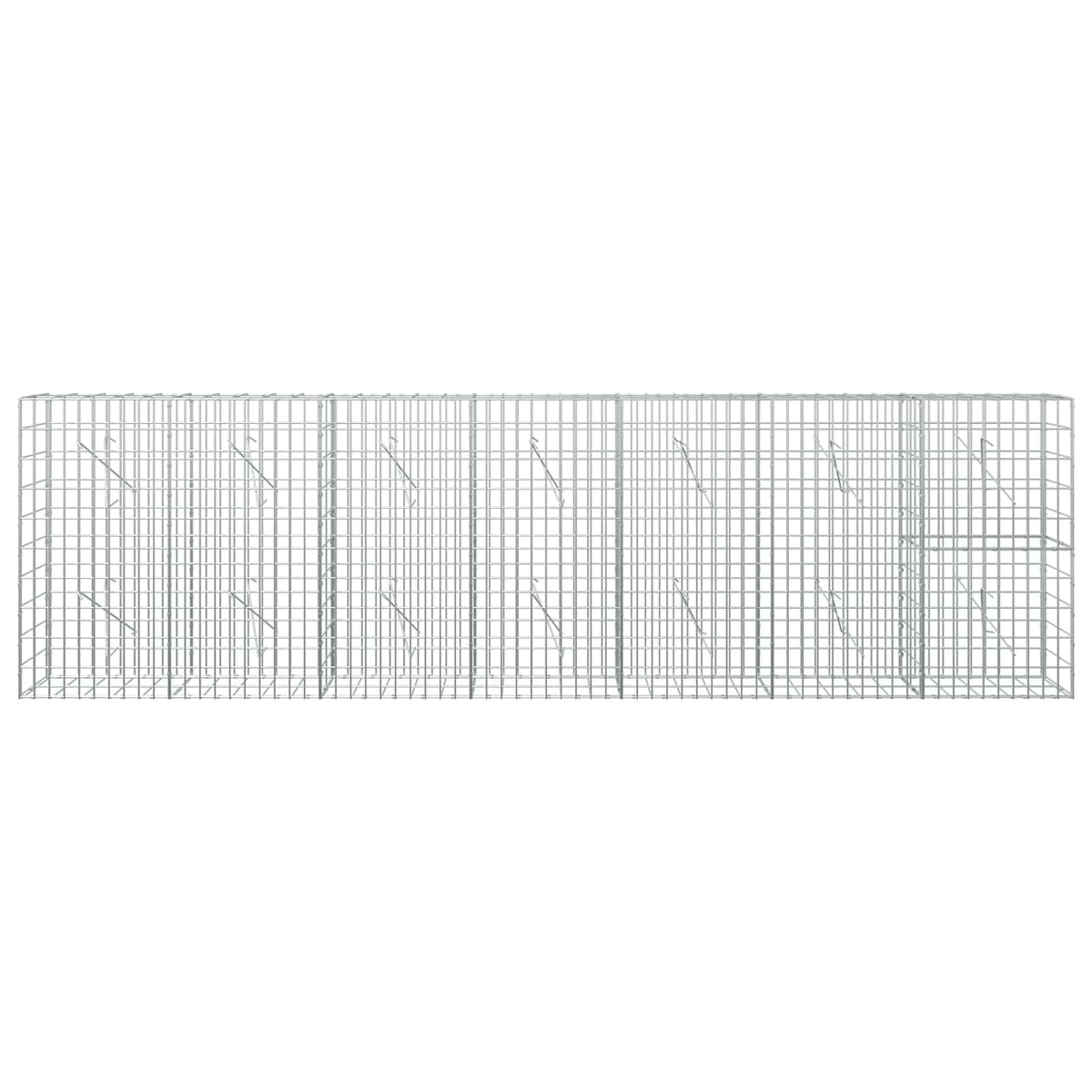 Gabion with 5 mm Wire and 5x10 cm Mesh 350x10x100 cm