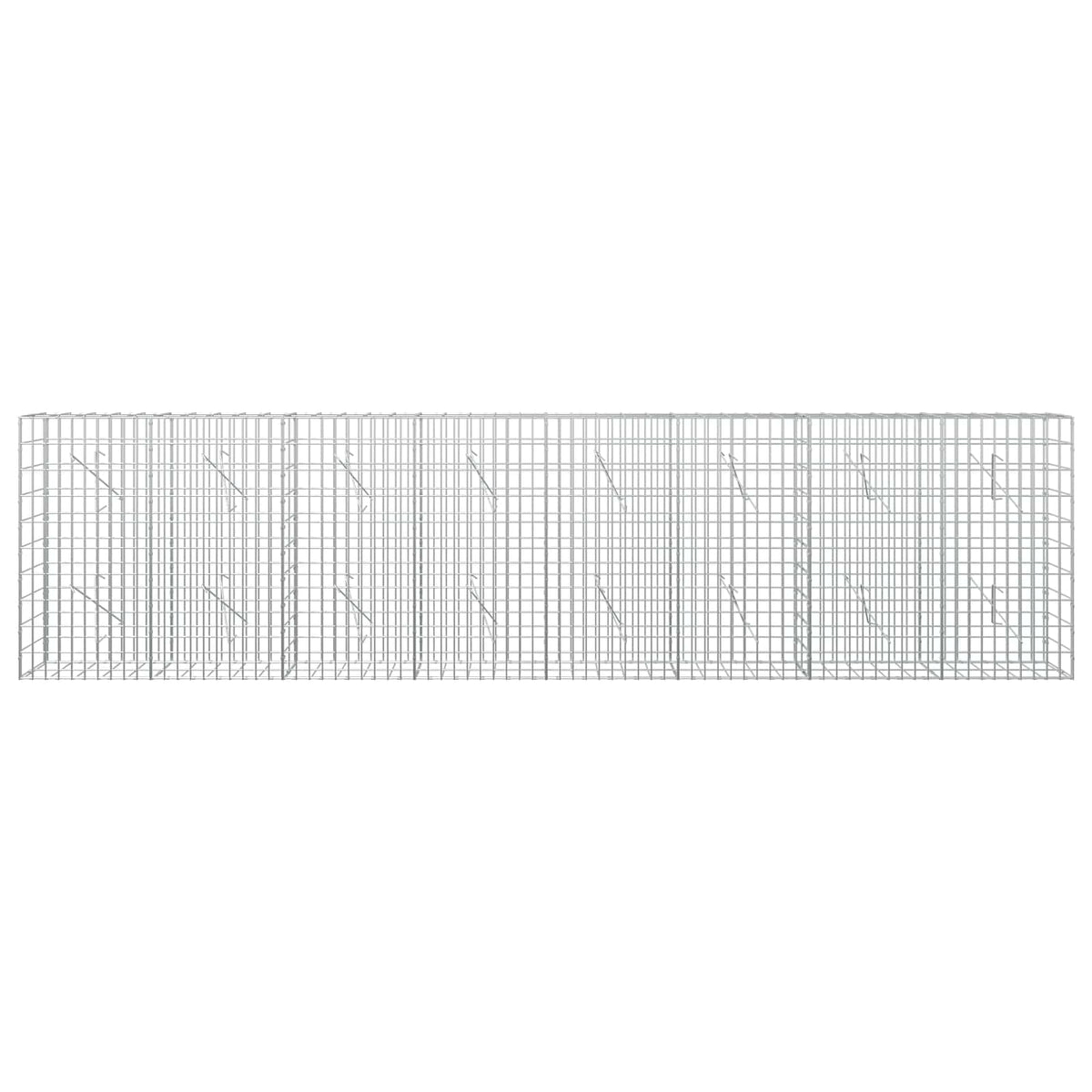 Gabion with 5 mm Wire and 5x10 cm Mesh 400x10x100 cm