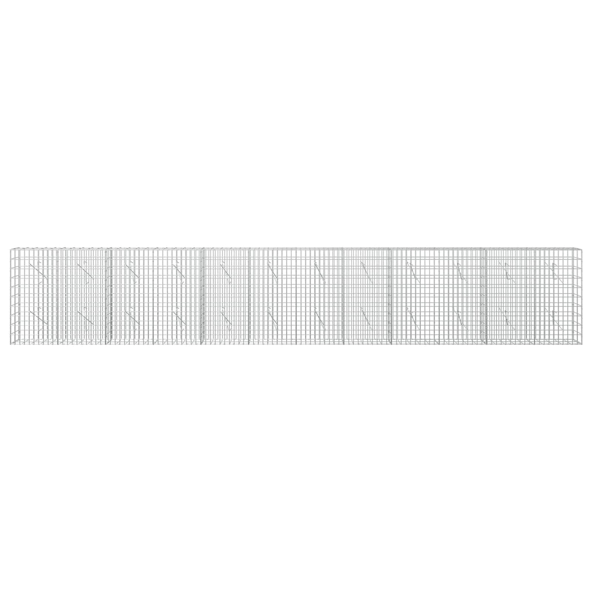 Gabion with 5 mm Wire and 5x10 cm Mesh 600x10x100 cm