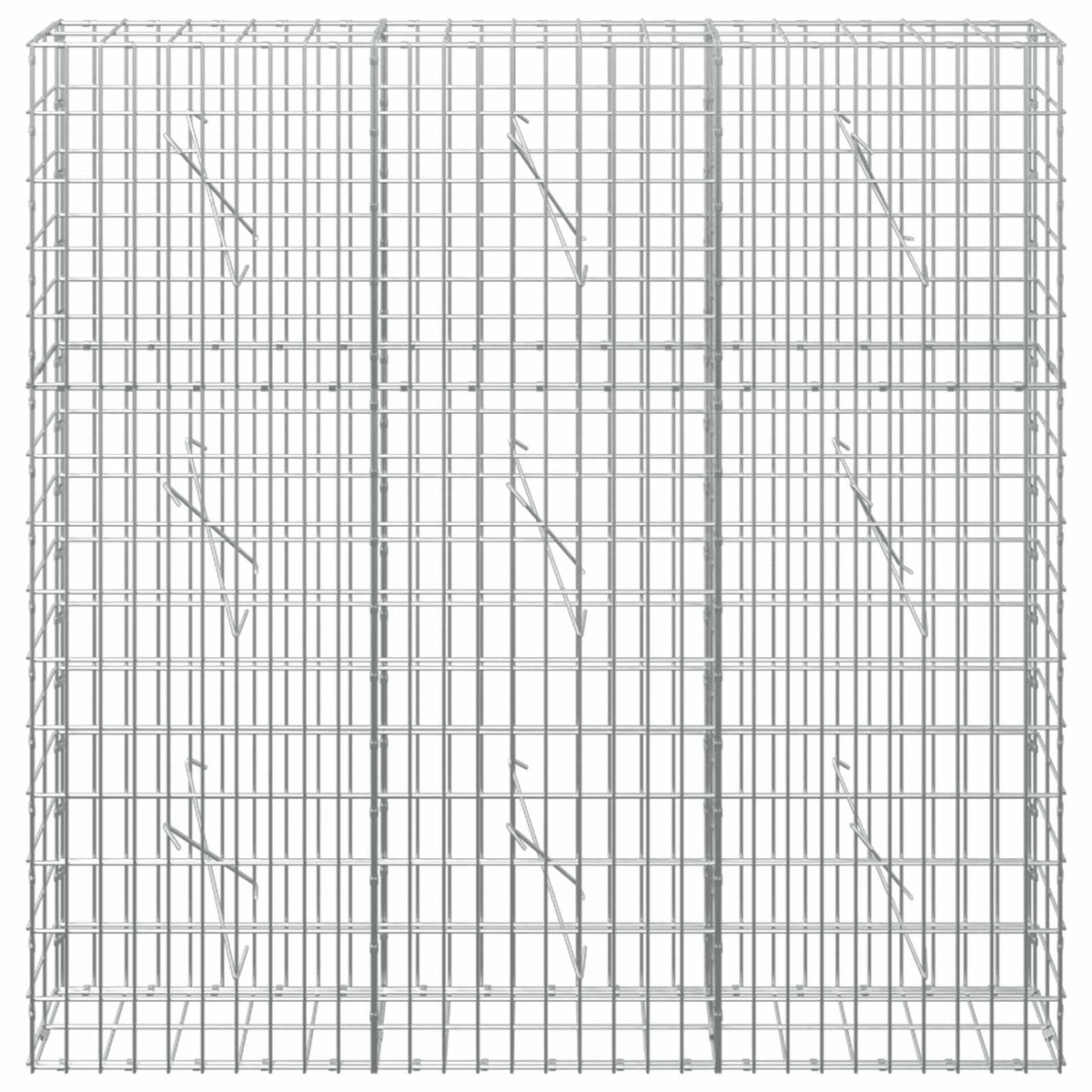 Gabion with 5 mm Wire and 5x10 cm Mesh 150x10x150 cm