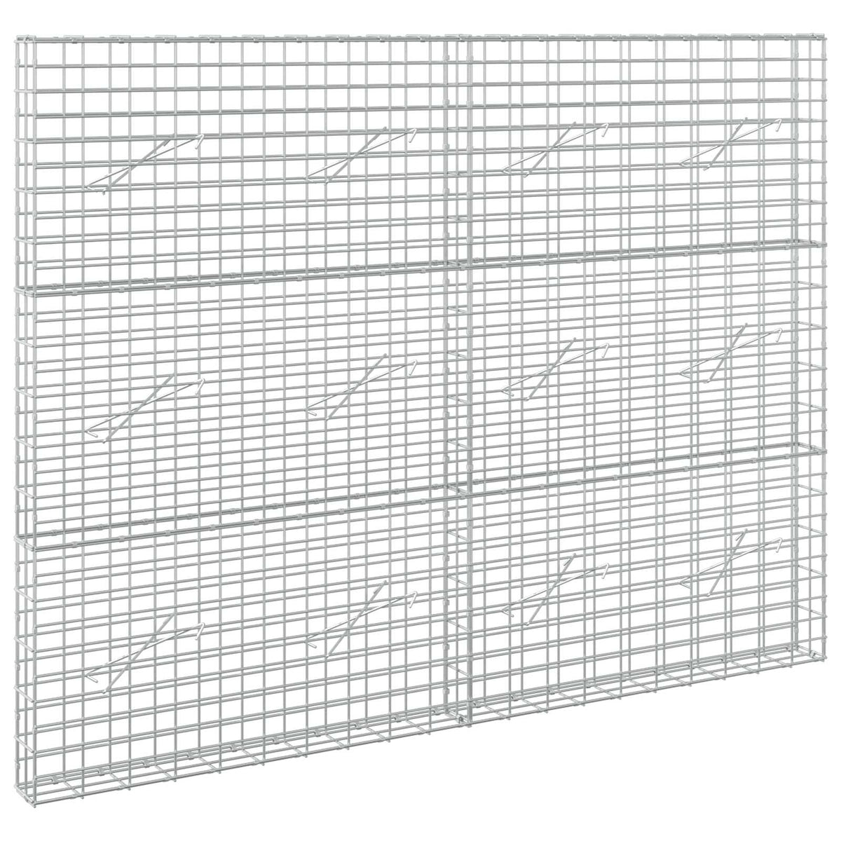 Gabion with 5 mm Wire and 5x10 cm Mesh 200x10x150 cm