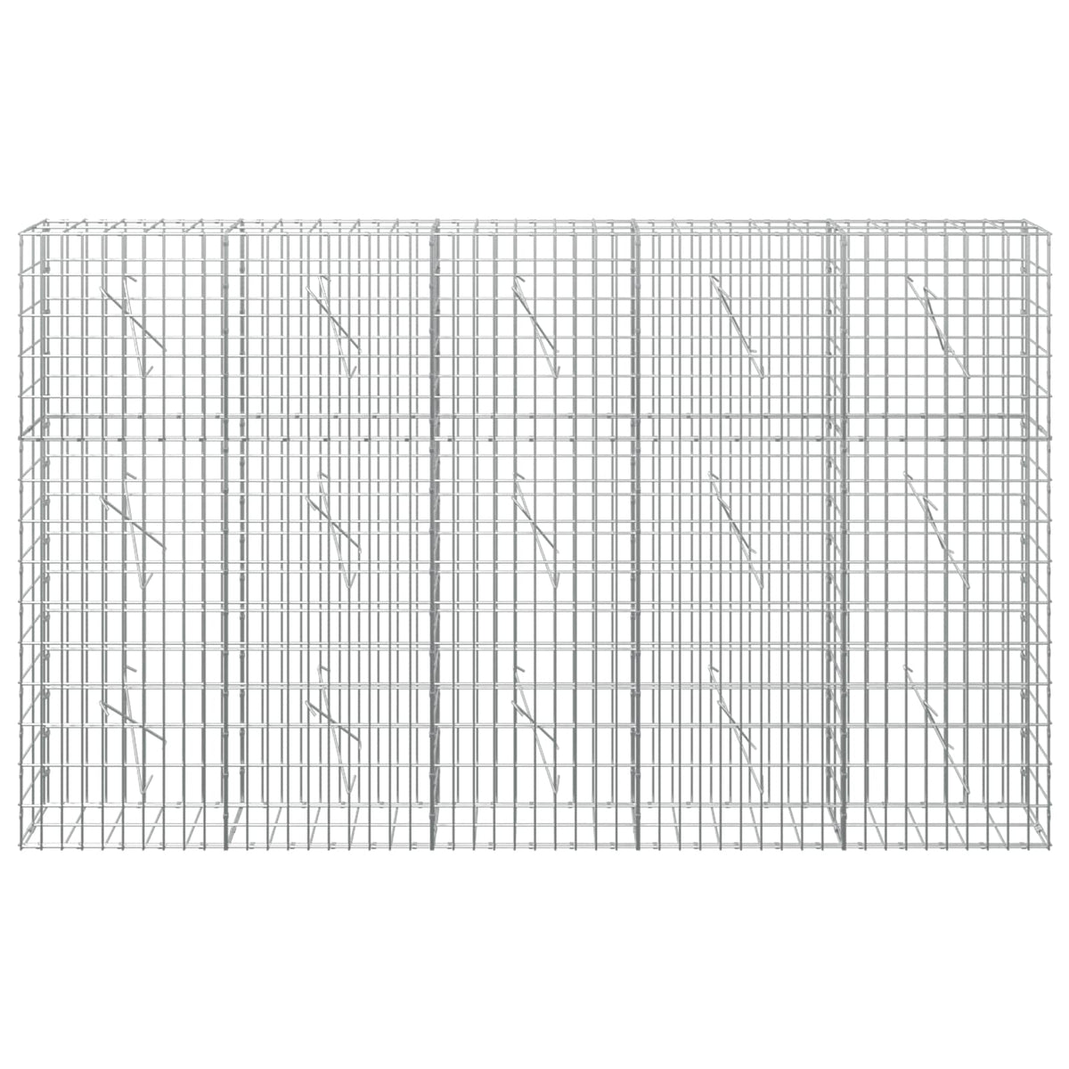 Gabion with 5 mm Wire and 5x10 cm Mesh 250x10x150 cm