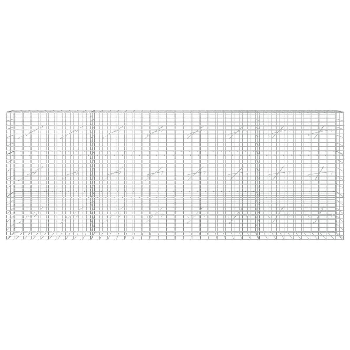 Gabion with 5 mm Wire and 5x10 cm Mesh 400x10x150 cm