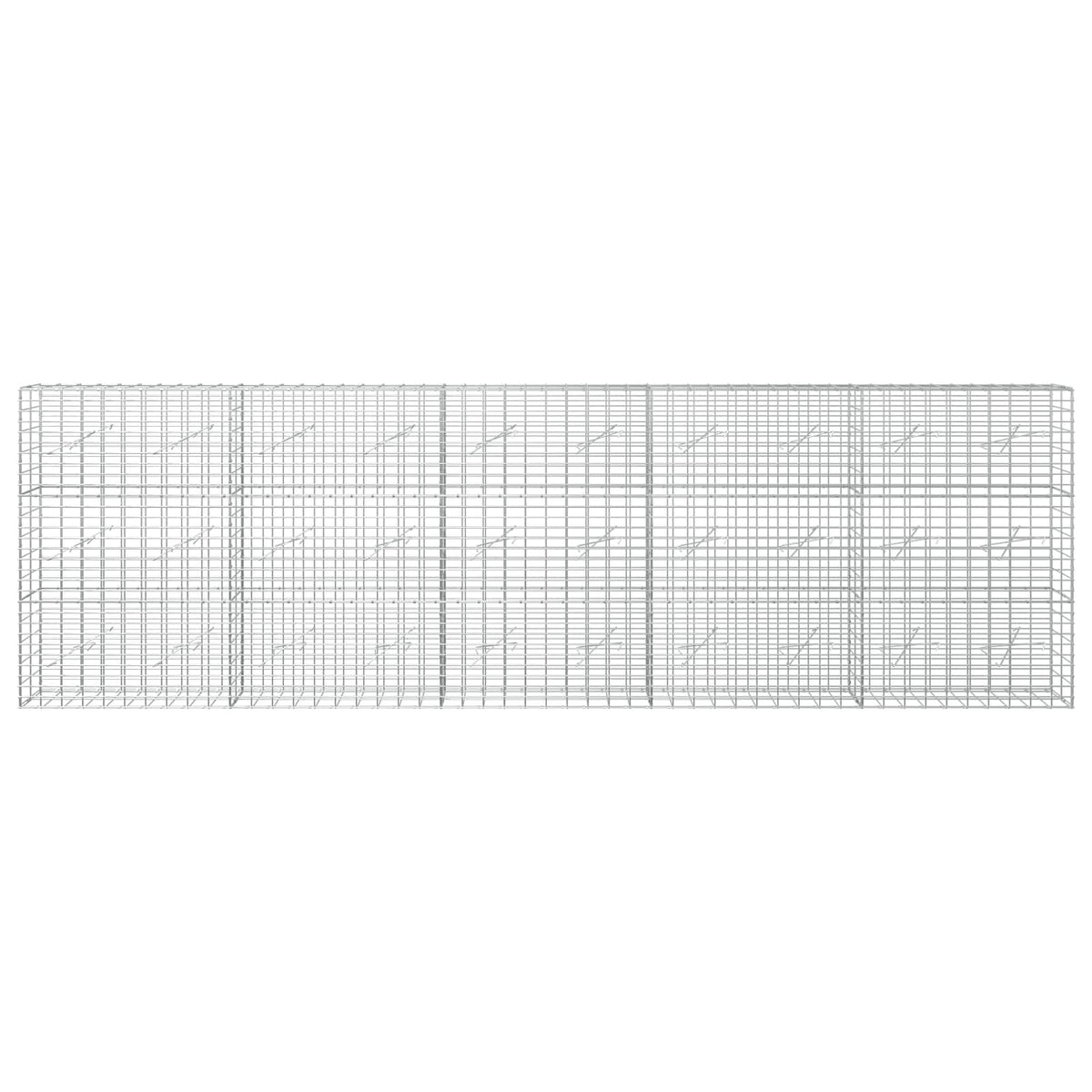 Gabion with 5 mm Wire and 5x10 cm Mesh 500x10x150 cm