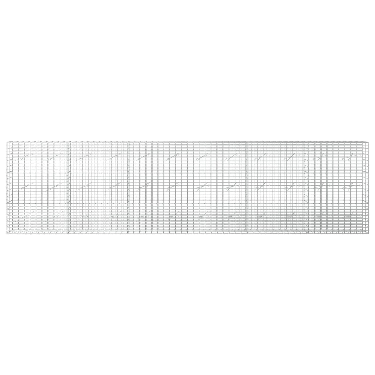 Gabion with 5 mm Wire and 5x10 cm Mesh 600x10x150 cm