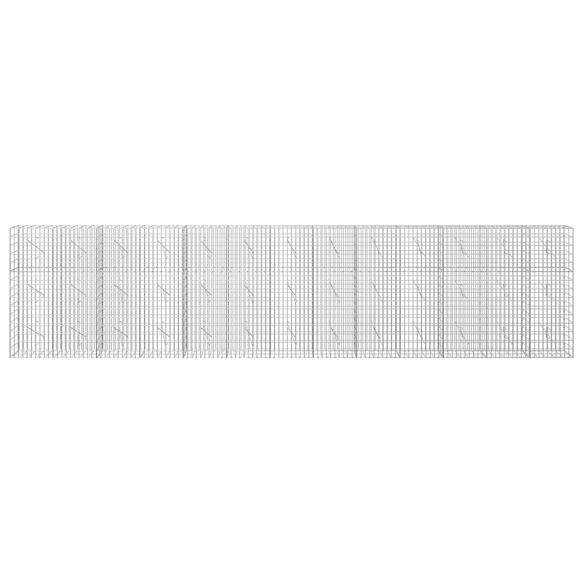 Gabion with 5 mm Wire and 5x10 cm Mesh 650x10x150 cm