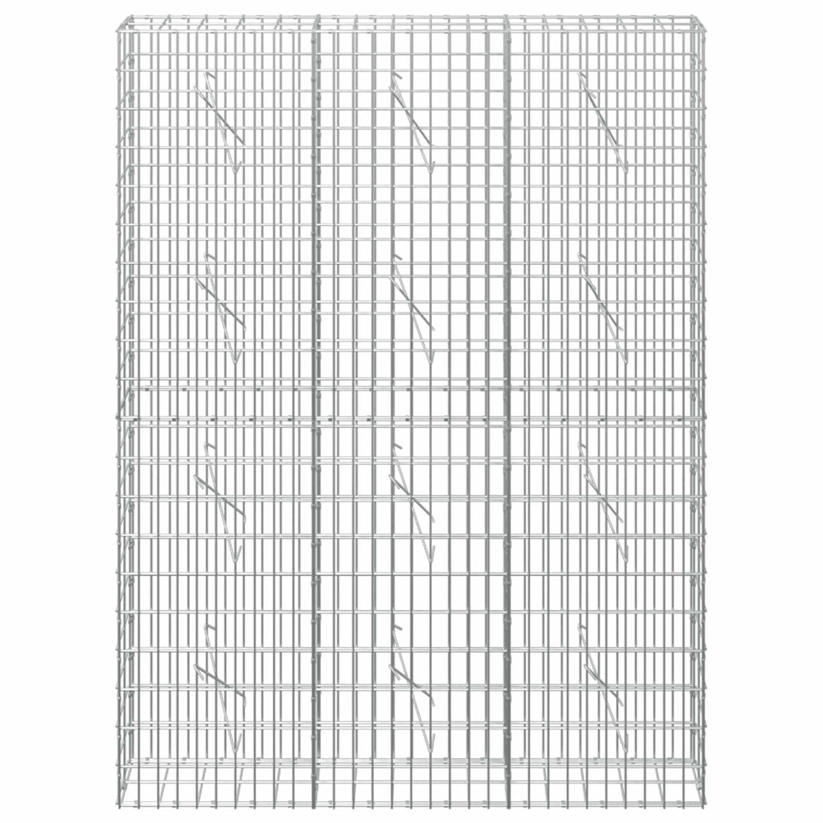 Gabion with 5 mm Wire and 5x10 cm Mesh 150x10x200 cm