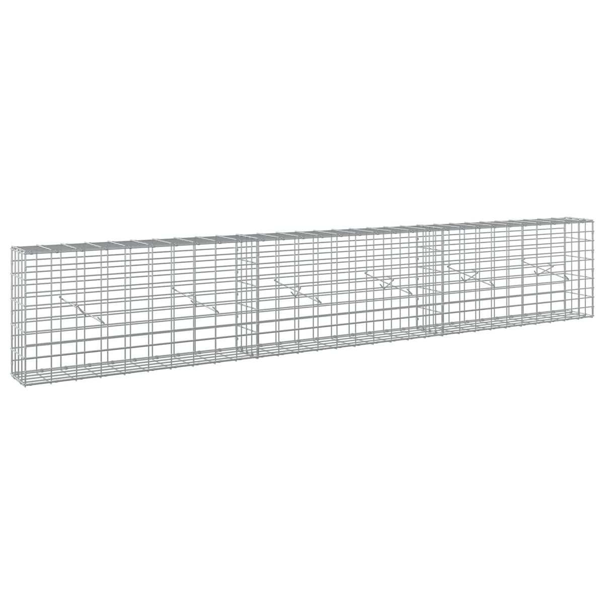 Gabion with 5 mm Wire and 5x10 cm Mesh 300x20x50 cm