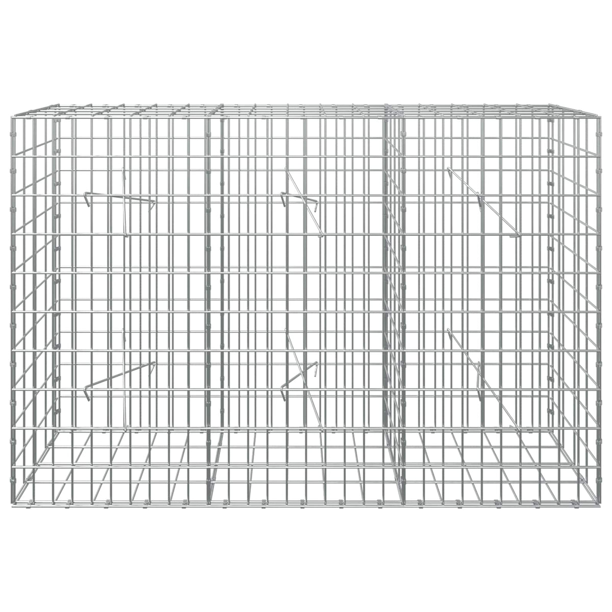 Gabion with 5 mm Wire and 5x10 cm Mesh 150x20x100 cm