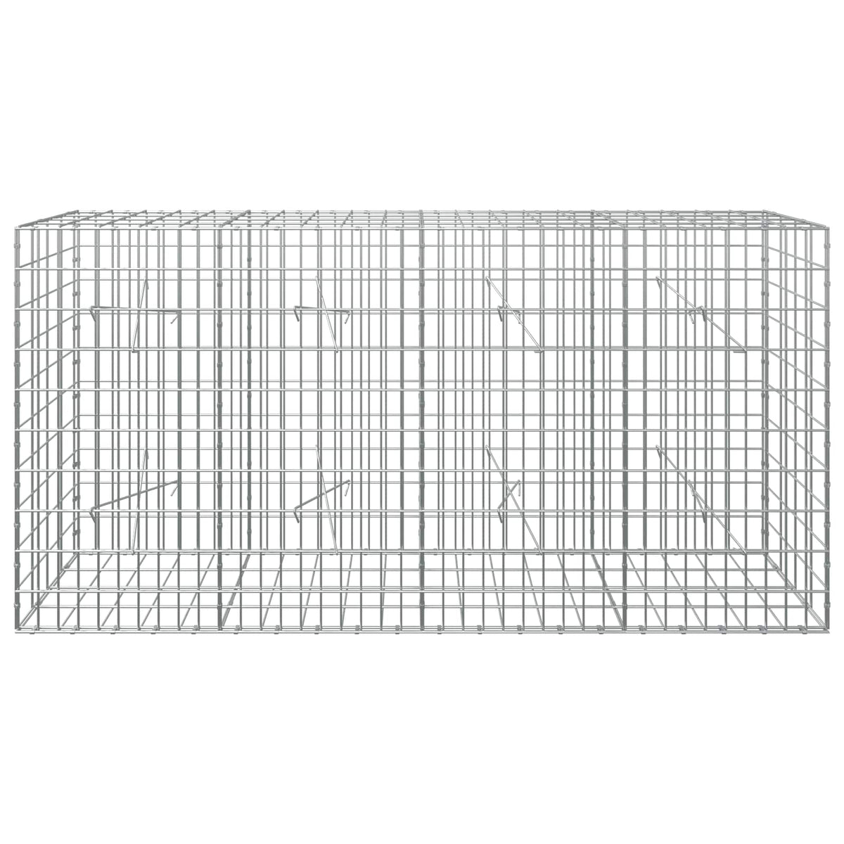 Gabion with 5 mm Wire and 5x10 cm Mesh 200x20x100 cm