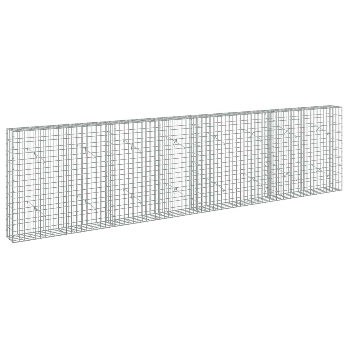 Gabion with 5 mm Wire and 5x10 cm Mesh 400x20x100 cm