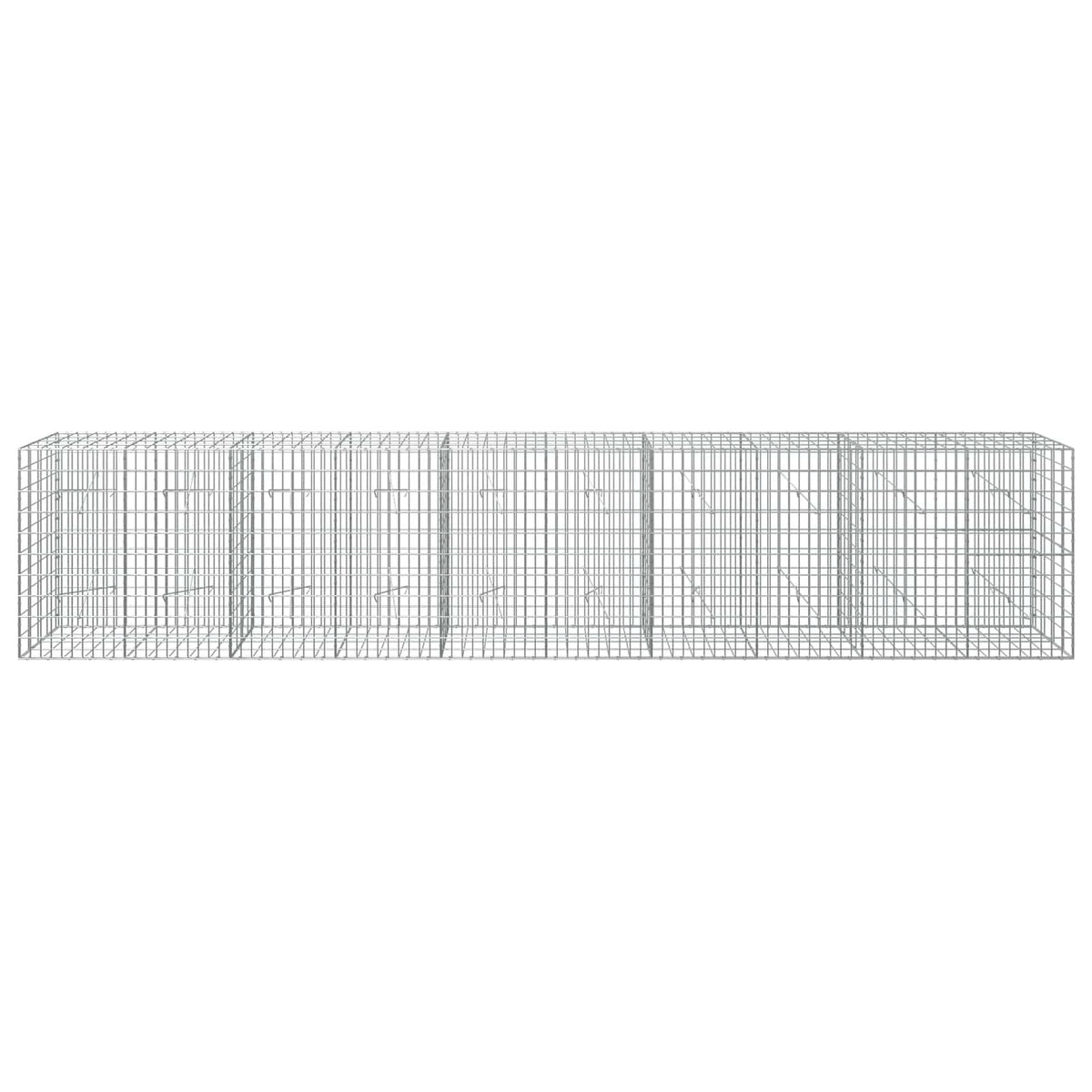 Gabion with 5 mm Wire and 5x10 cm Mesh 500x20x100 cm