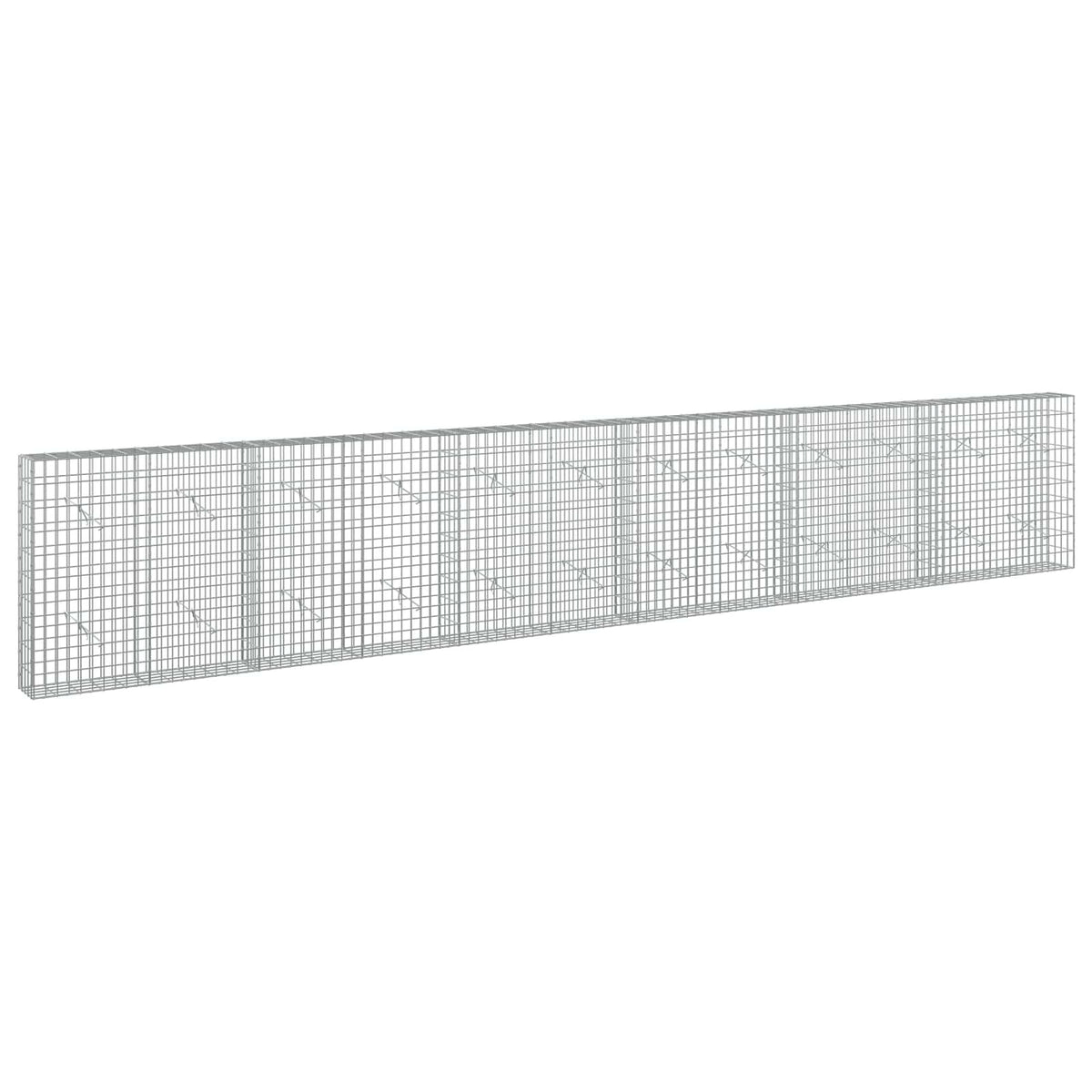 Gabion with 5 mm Wire and 5x10 cm Mesh 600x20x100 cm