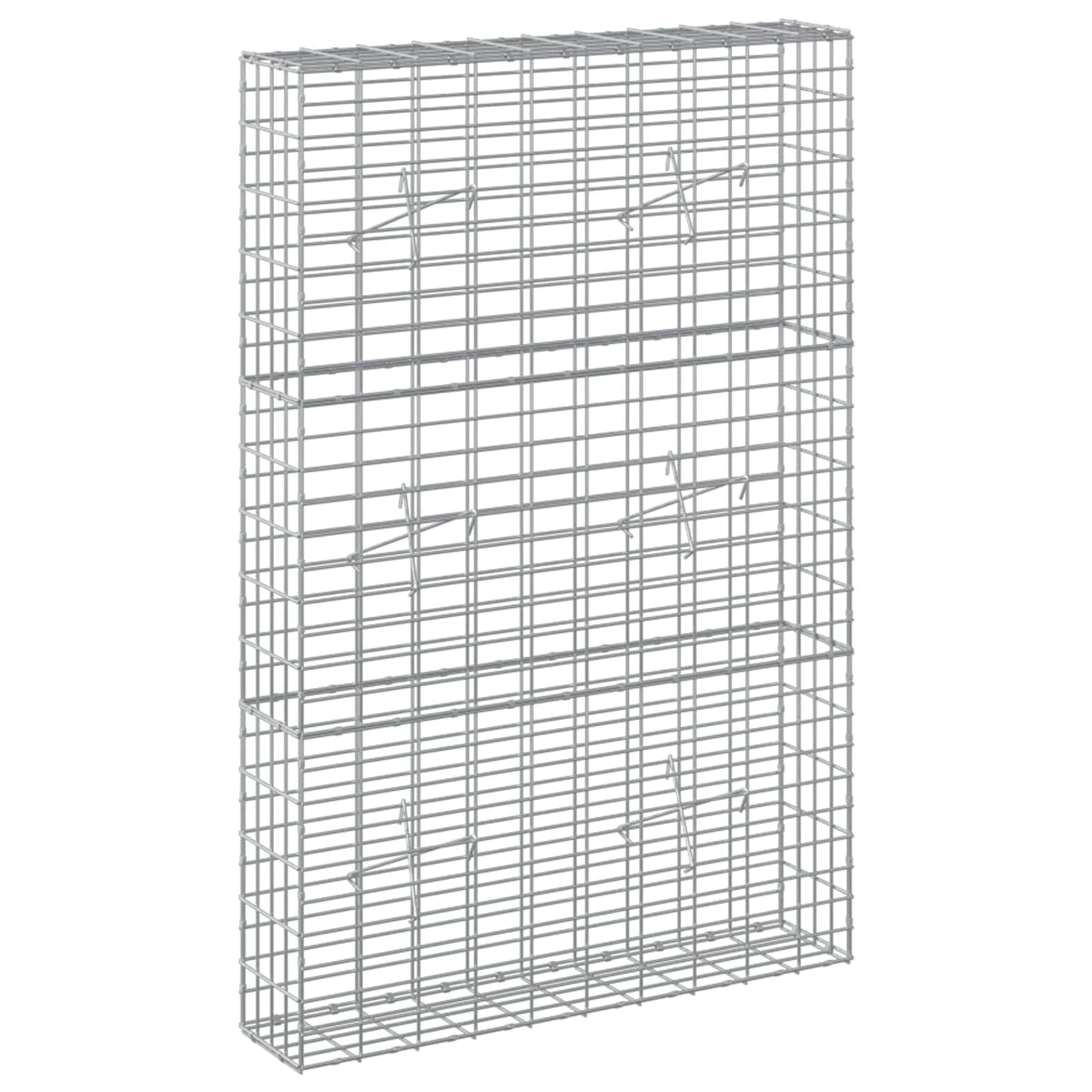 Gabion with 5 mm Wire and 5x10 cm Mesh 100x20x150 cm