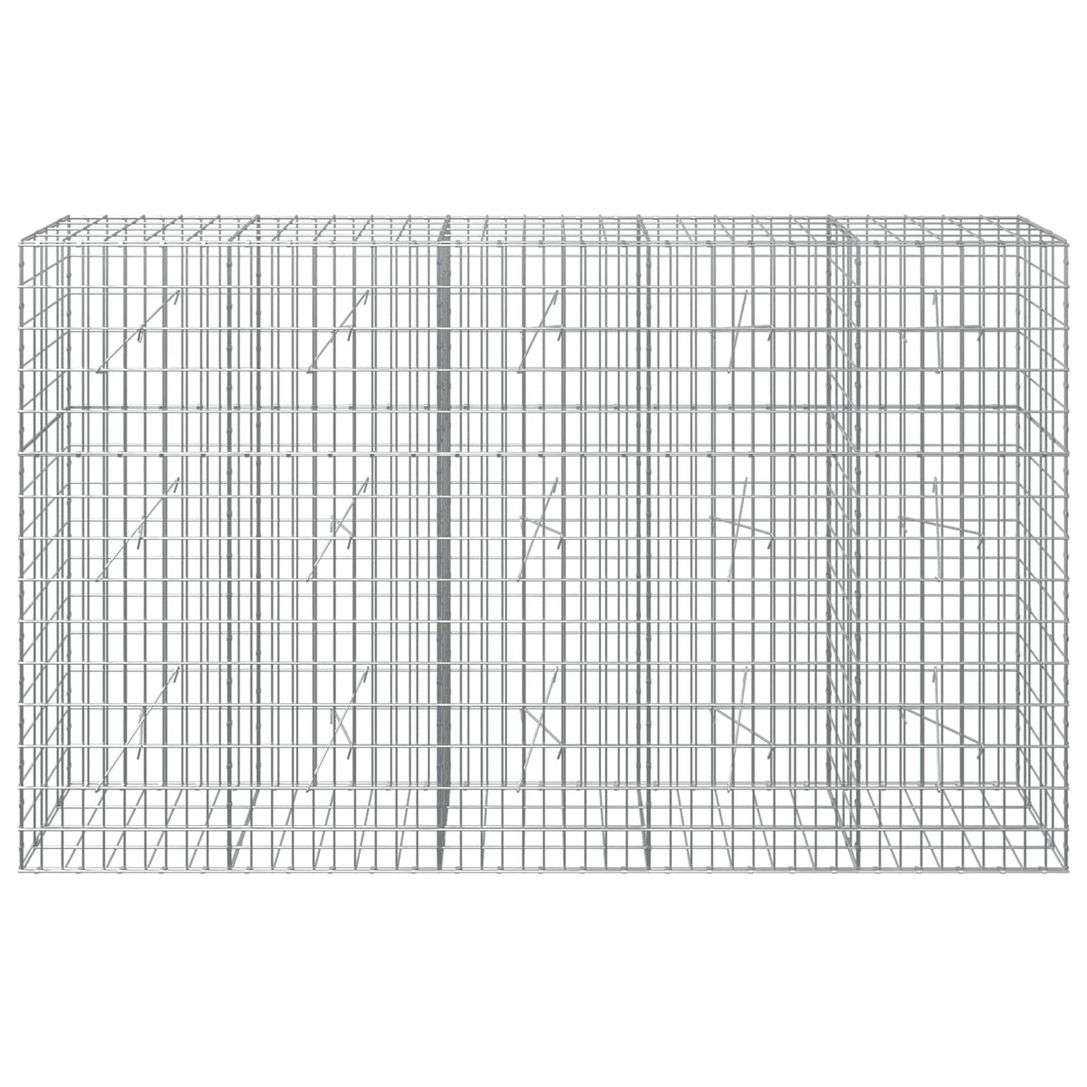 Gabion with 5 mm Wire and 5x10 cm Mesh 250x20x150 cm