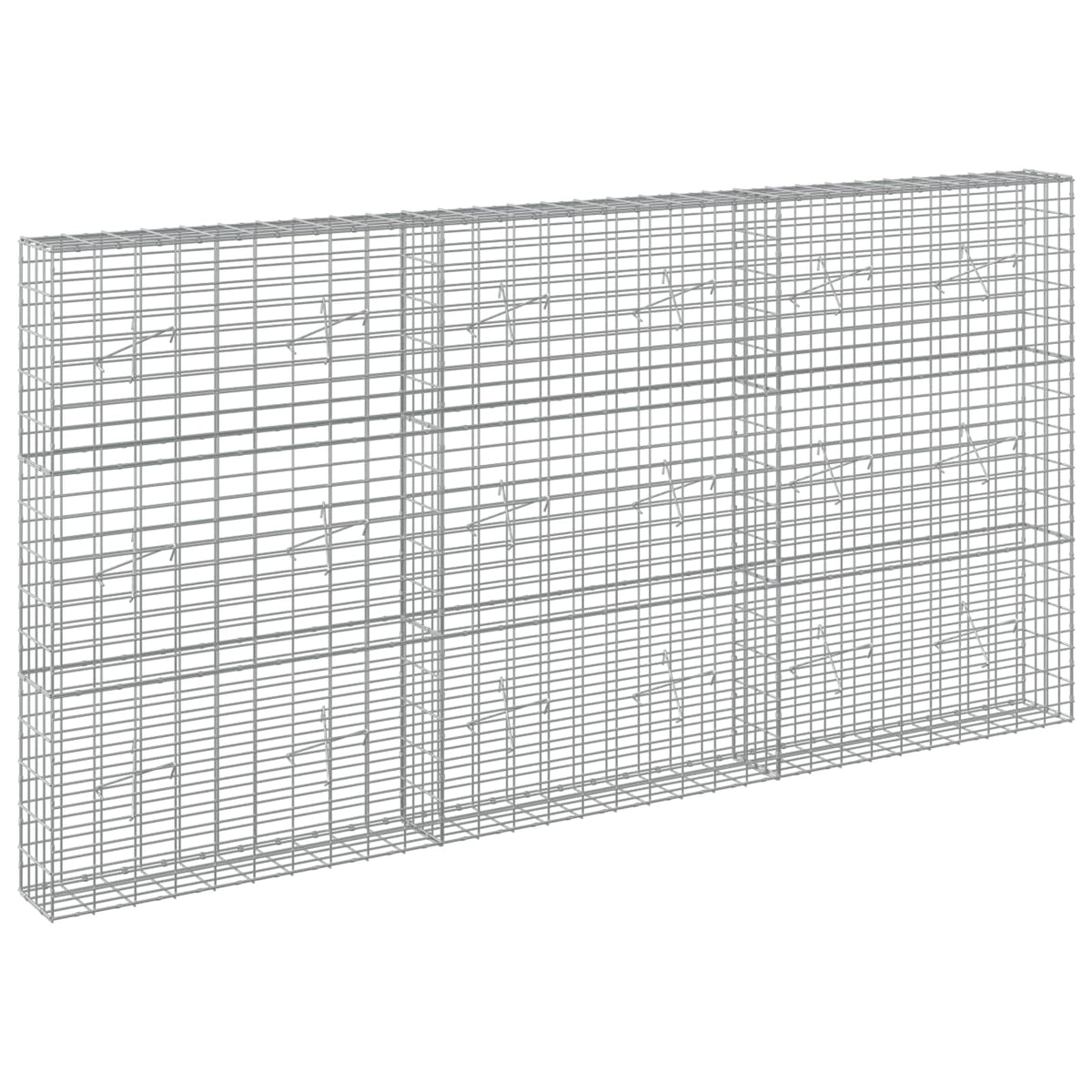 Gabion with 5 mm Wire and 5x10 cm Mesh 300x20x150 cm