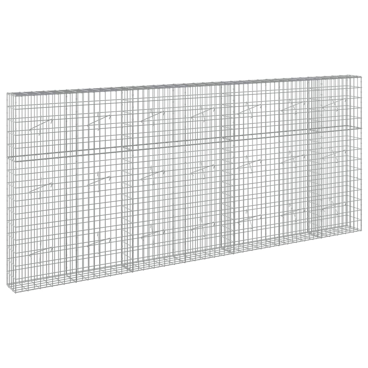 Gabion with 5 mm Wire and 5x10 cm Mesh 350x20x150 cm